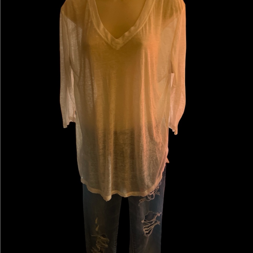 Cream Oversized Relaxed Blouse